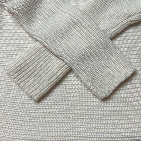 Athleta Huntly Womens Wool Blend Ribbed Sweater Dove Minimalist Size: Small - Picture 4 of 10